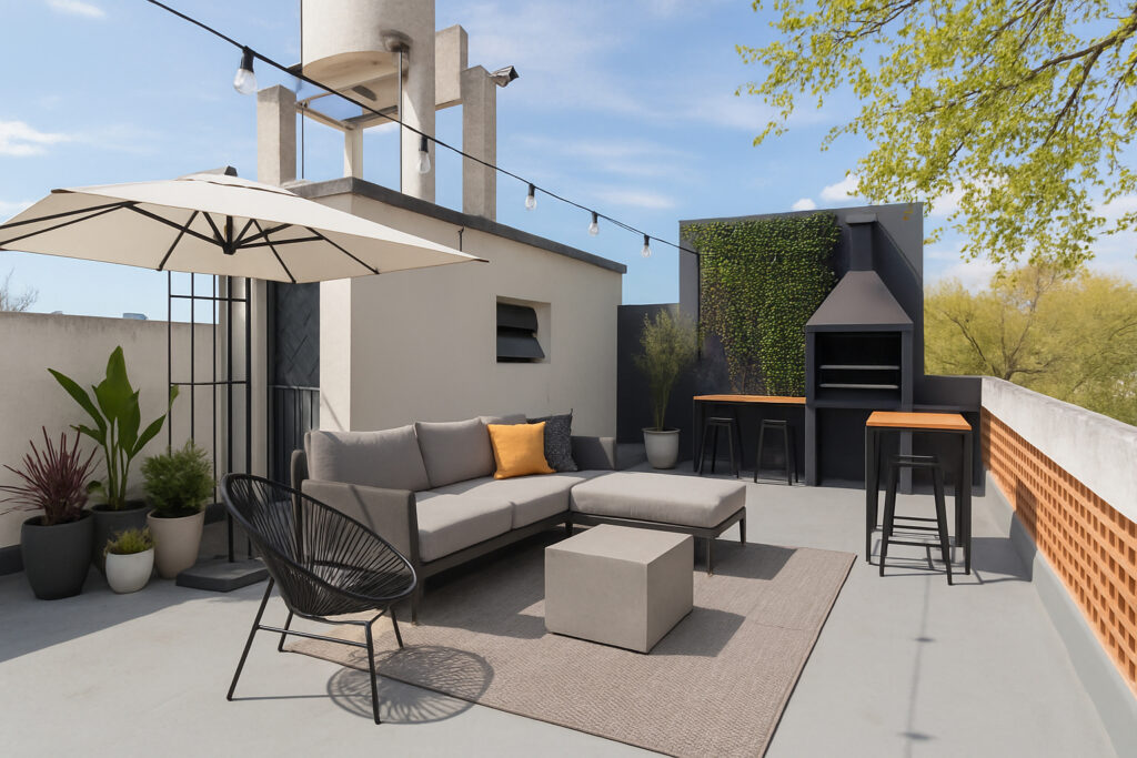PH o departamento en CABA con terraza y espacio exterior