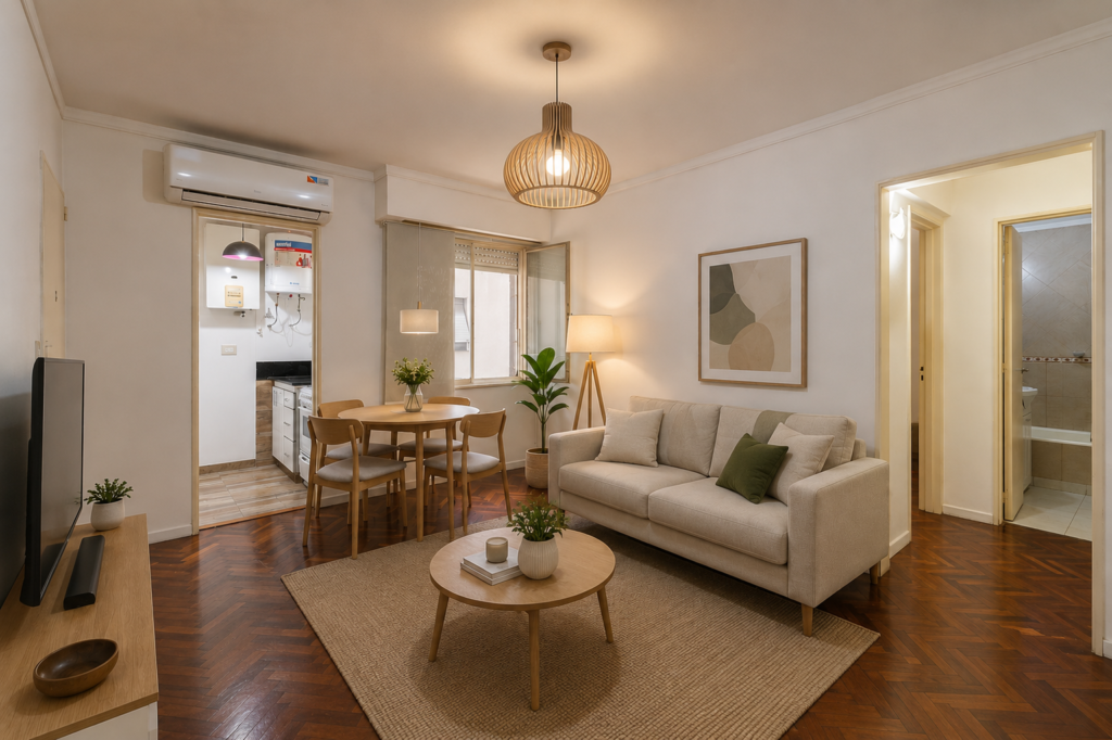 Buen momento para comprar una propiedad Living comedor luminoso en propiedad de CABA en venta